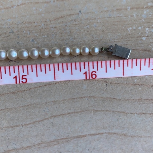 Women’s Vintage Real Pearls Necklace, 16 1/2” - Picture 10 of 17